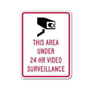 24 Hr Video Surveillance Sign