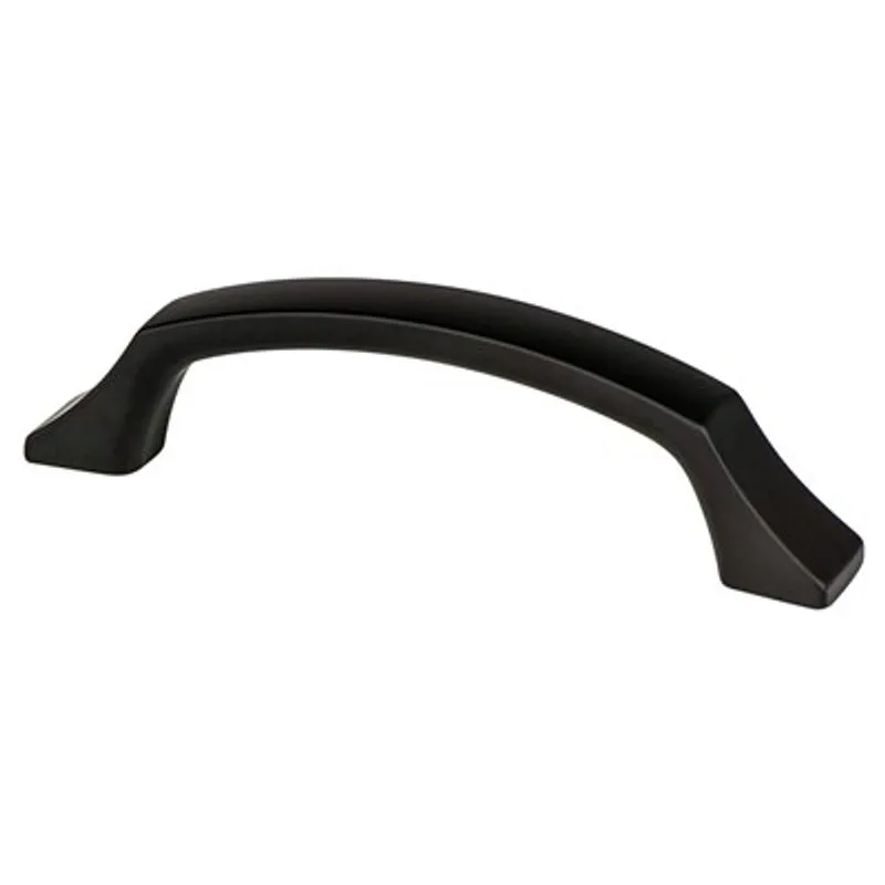 4.44" Contemporary Arch in Matte Black from Epoch Edge Collection