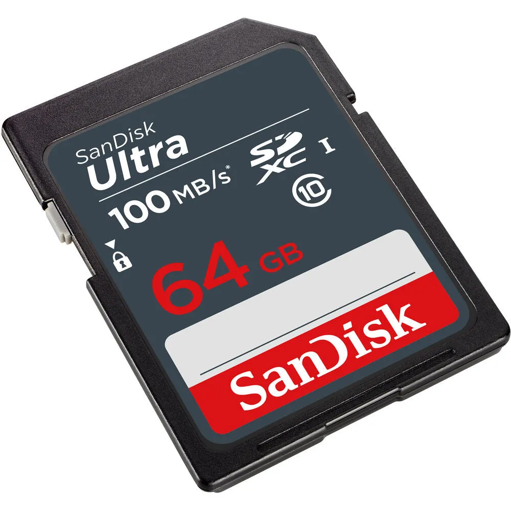 4x SanDisk 64GB Ultra SDXC UHS-I Memory Card   Memory Card Holder