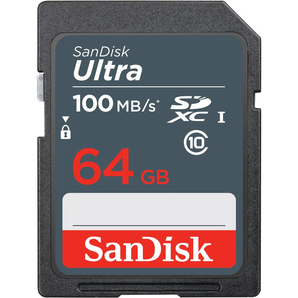 4x SanDisk 64GB Ultra SDXC UHS-I Memory Card   Memory Card Holder