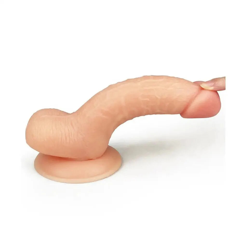 7-inch Ultra Soft Flesh Pink Realistic Dildo with Suction Cup