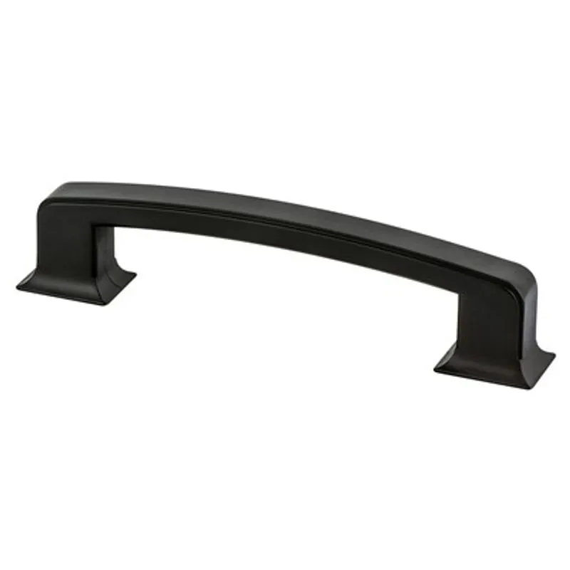 7.38" Traditional Rectangular Pull in Matte Black from Hearthstone Collection