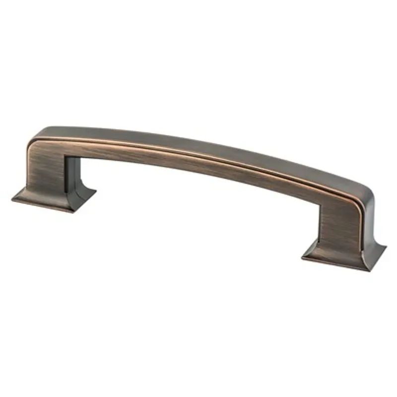 7.38" Traditional Rectangular Pull in Verona Bronze from Hearthstone Collection