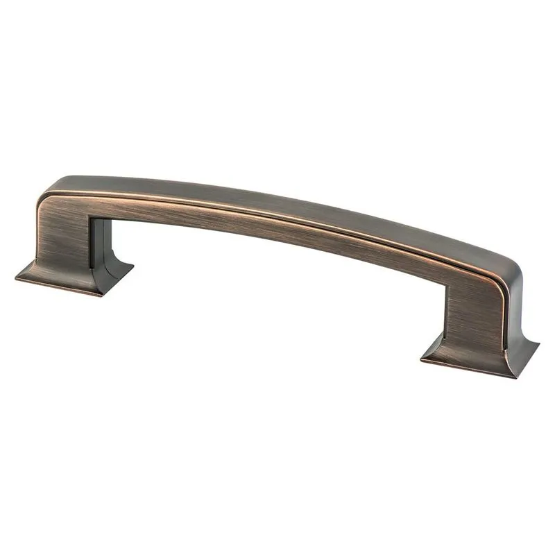 7.38" Traditional Rectangular Pull in Verona Bronze from Hearthstone Collection