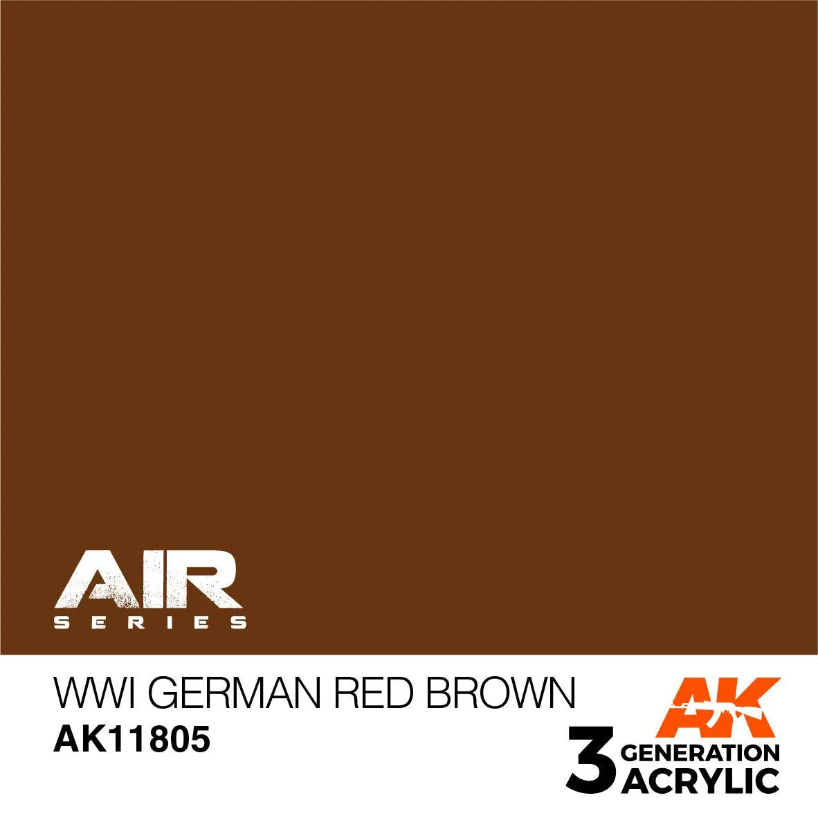 AK Interactive AK11805 3G Air WWI German Red Brown Paint 17ml