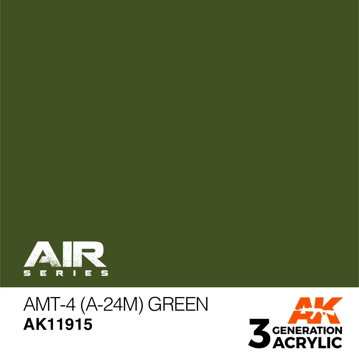 AK Interactive AK11915 3G Air AMT-4 (A-24M) Green Paint 17ml