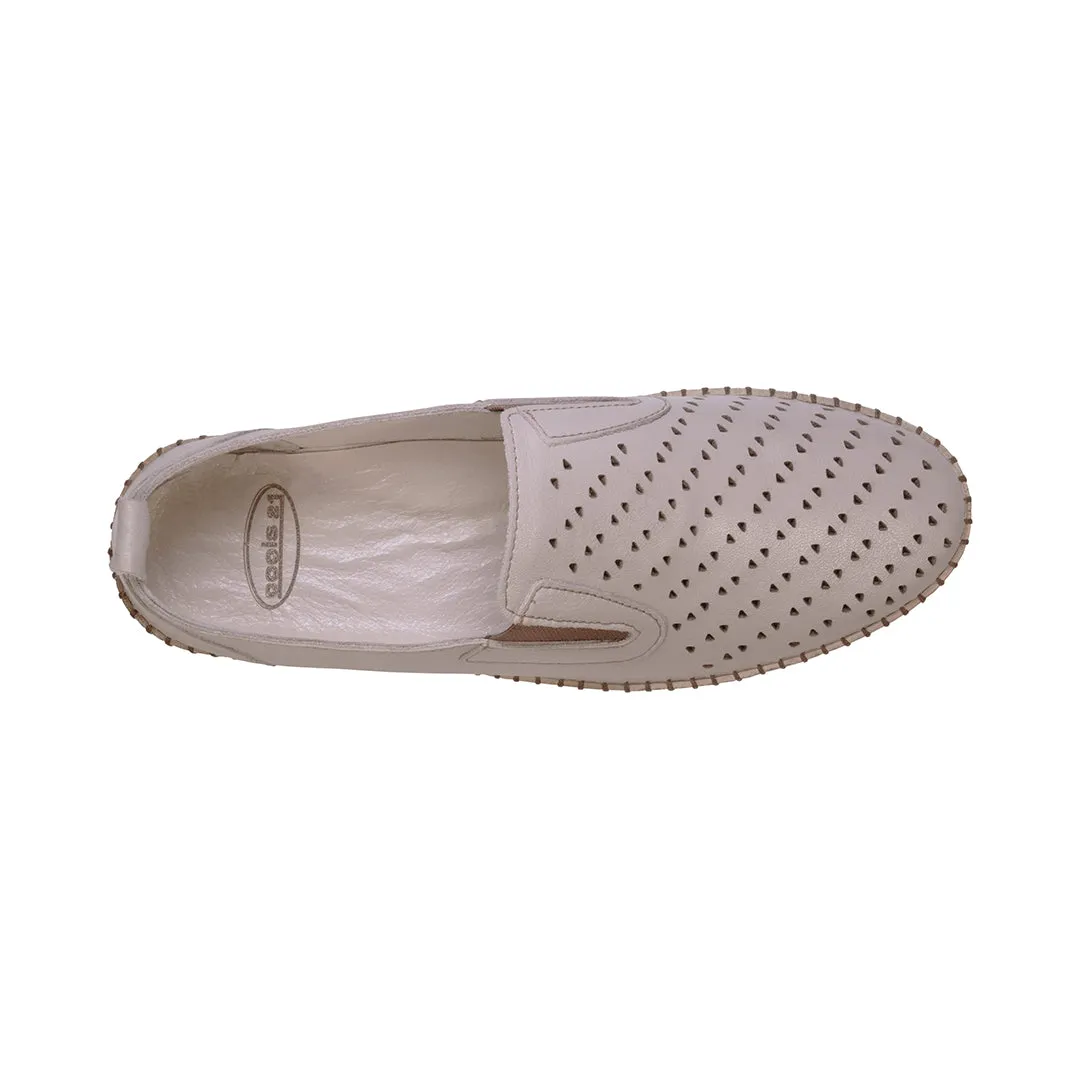 Amillie Ice Perforated Leather Flats