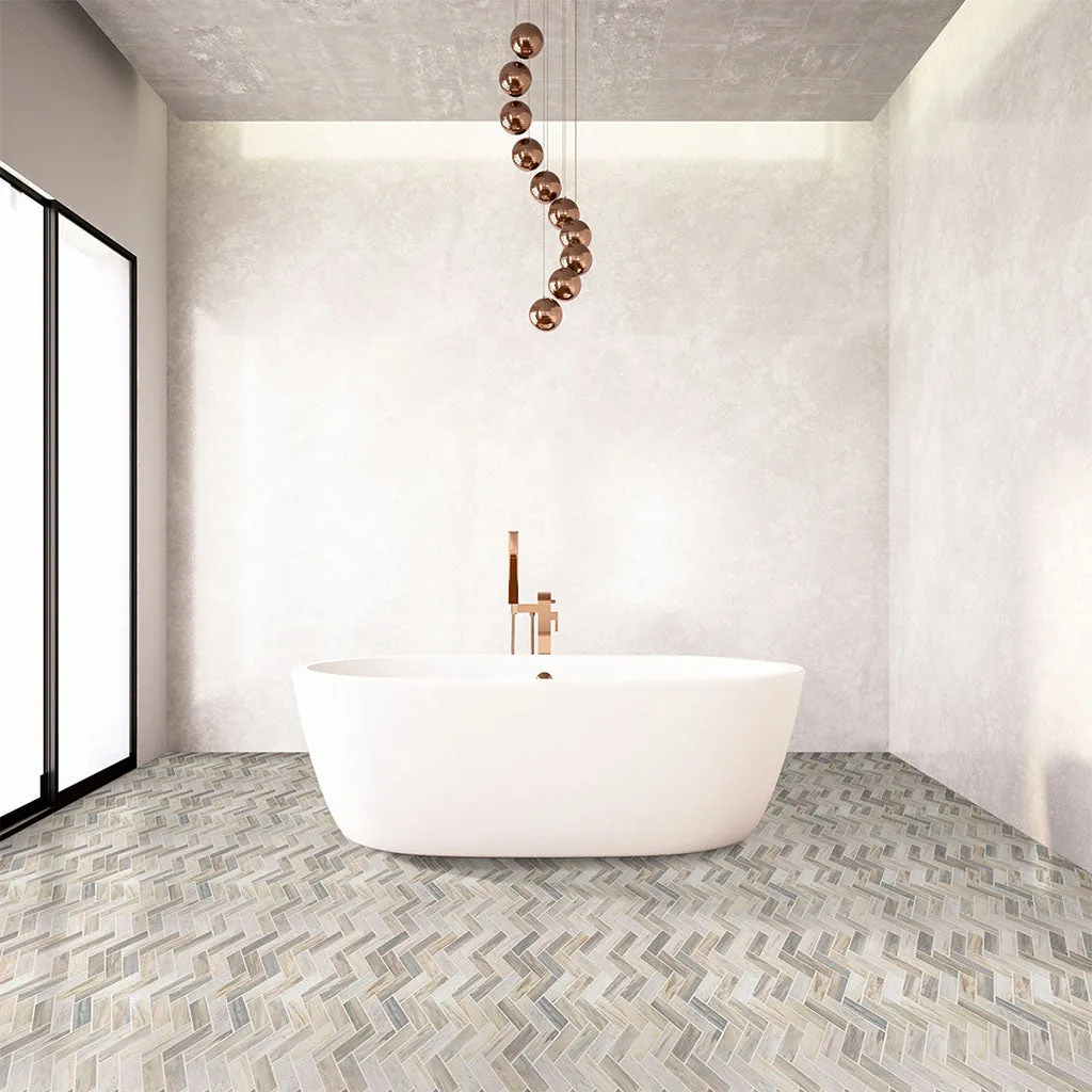 Angora Herringbone - Stone Tile