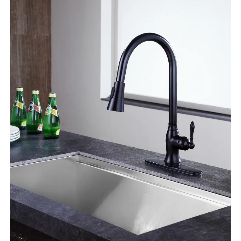 ANZZI Rodeo Single-Handle Pull-Out Sprayer Kitchen Faucet