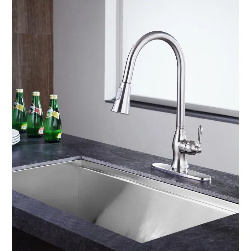 ANZZI Rodeo Single-Handle Pull-Out Sprayer Kitchen Faucet