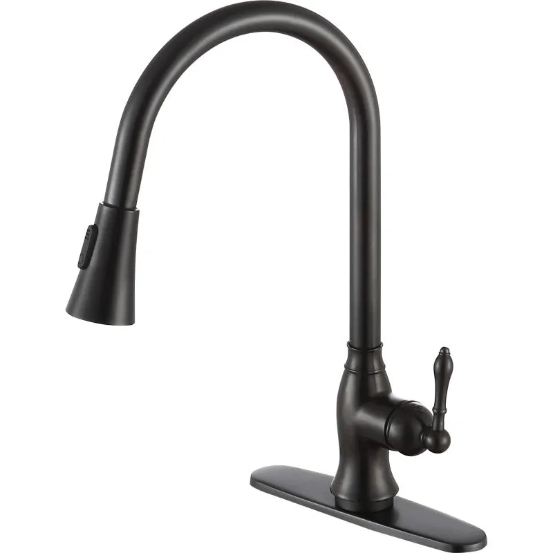 ANZZI Rodeo Single-Handle Pull-Out Sprayer Kitchen Faucet