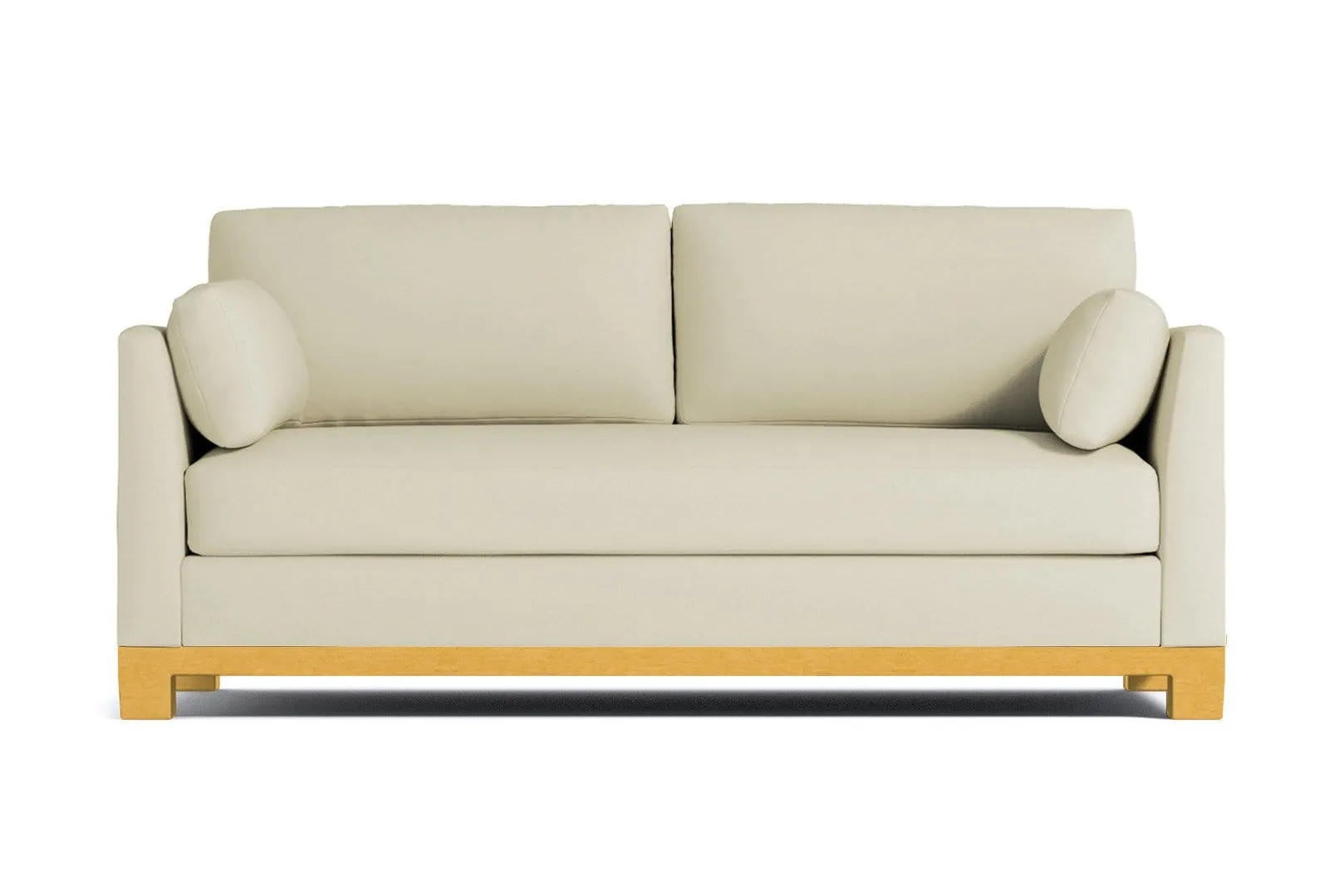 Avalon Queen Size Sleeper Sofa Bed :: Leg Finish: Natural / Sleeper Option: Deluxe Innerspring Mattress