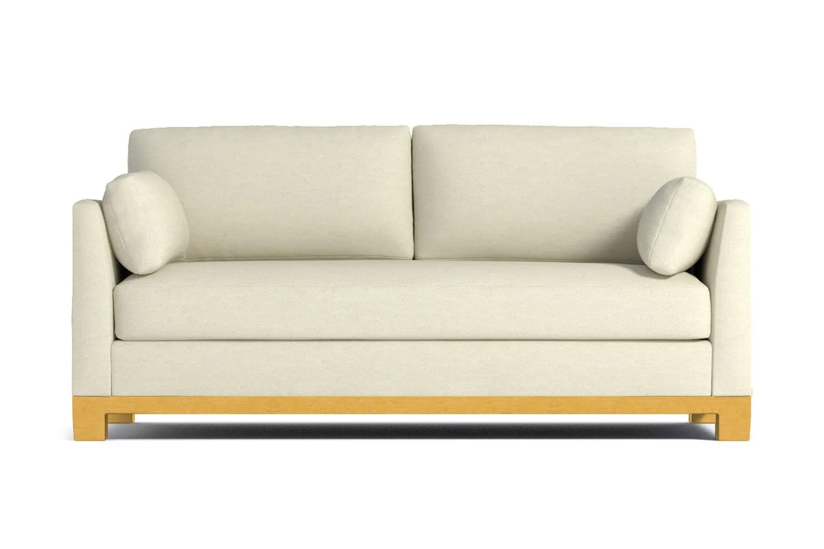 Avalon Queen Size Sleeper Sofa Bed :: Leg Finish: Natural / Sleeper Option: Deluxe Innerspring Mattress