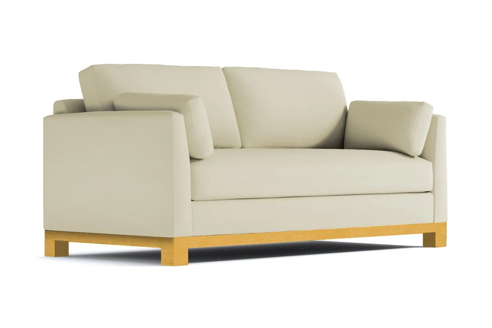 Avalon Queen Size Sleeper Sofa Bed :: Leg Finish: Natural / Sleeper Option: Memory Foam Mattress