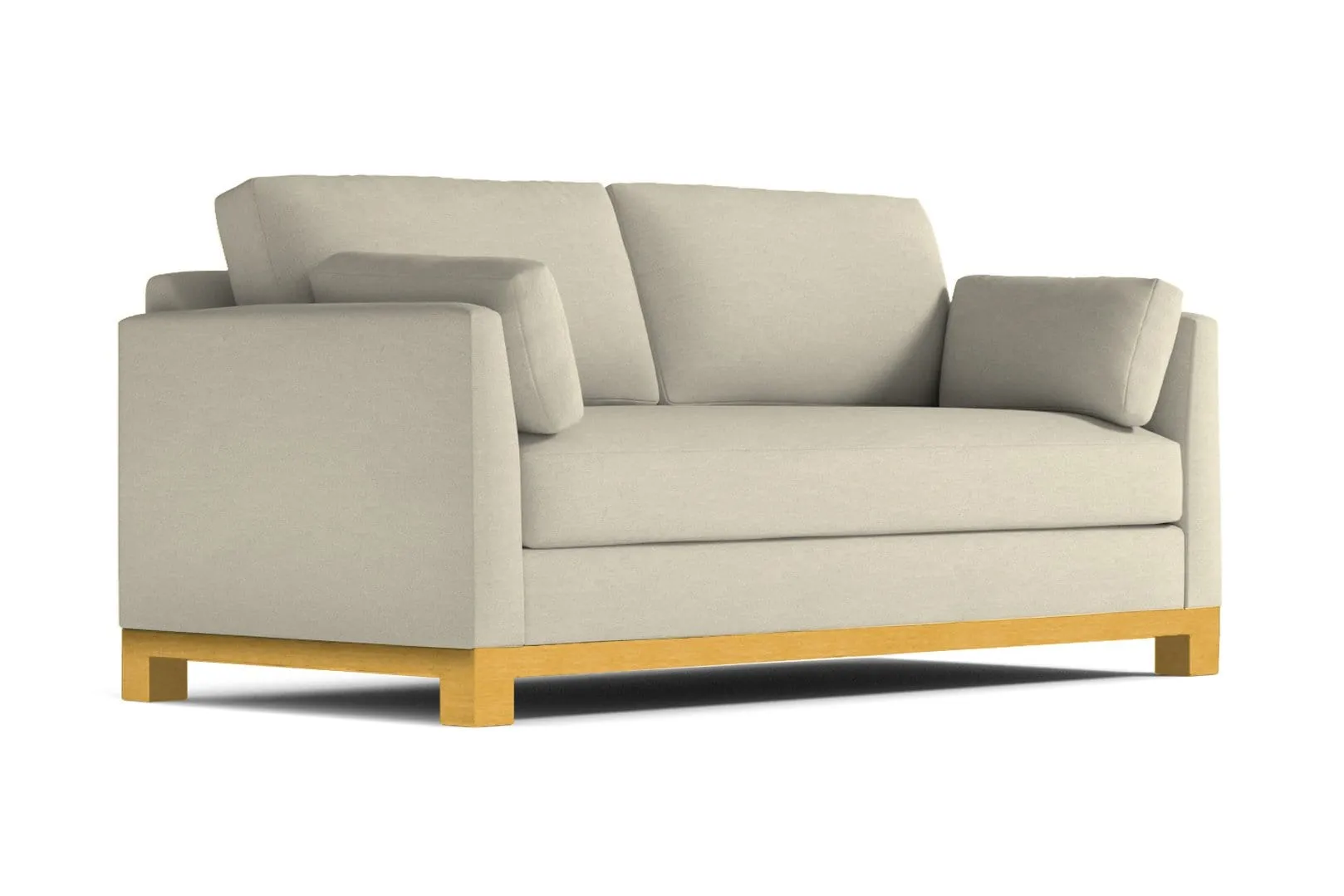 Avalon Queen Size Sleeper Sofa Bed :: Leg Finish: Natural / Sleeper Option: Memory Foam Mattress