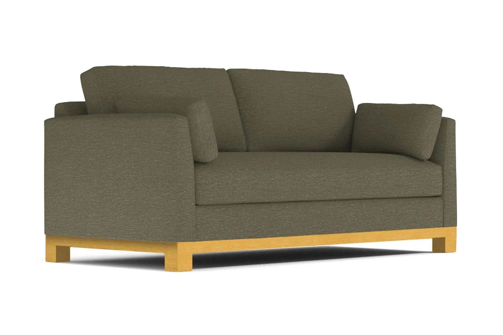 Avalon Queen Size Sleeper Sofa Bed :: Leg Finish: Natural / Sleeper Option: Memory Foam Mattress