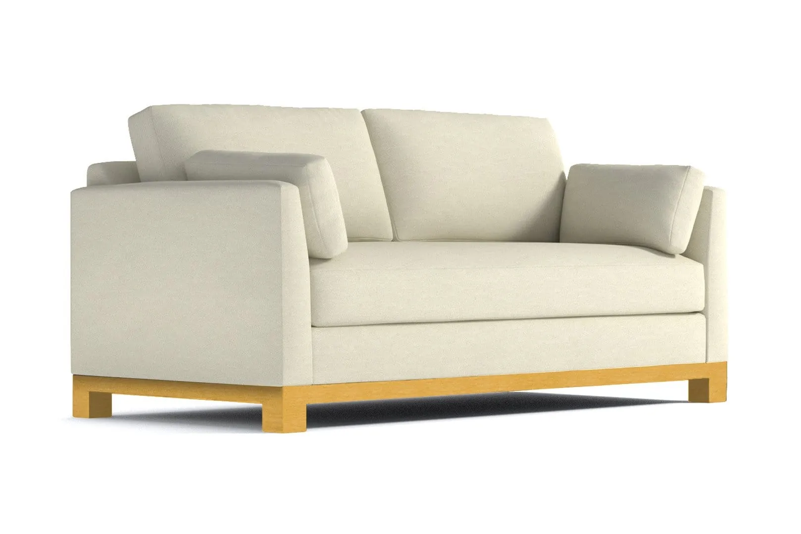 Avalon Queen Size Sleeper Sofa Bed :: Leg Finish: Natural / Sleeper Option: Memory Foam Mattress