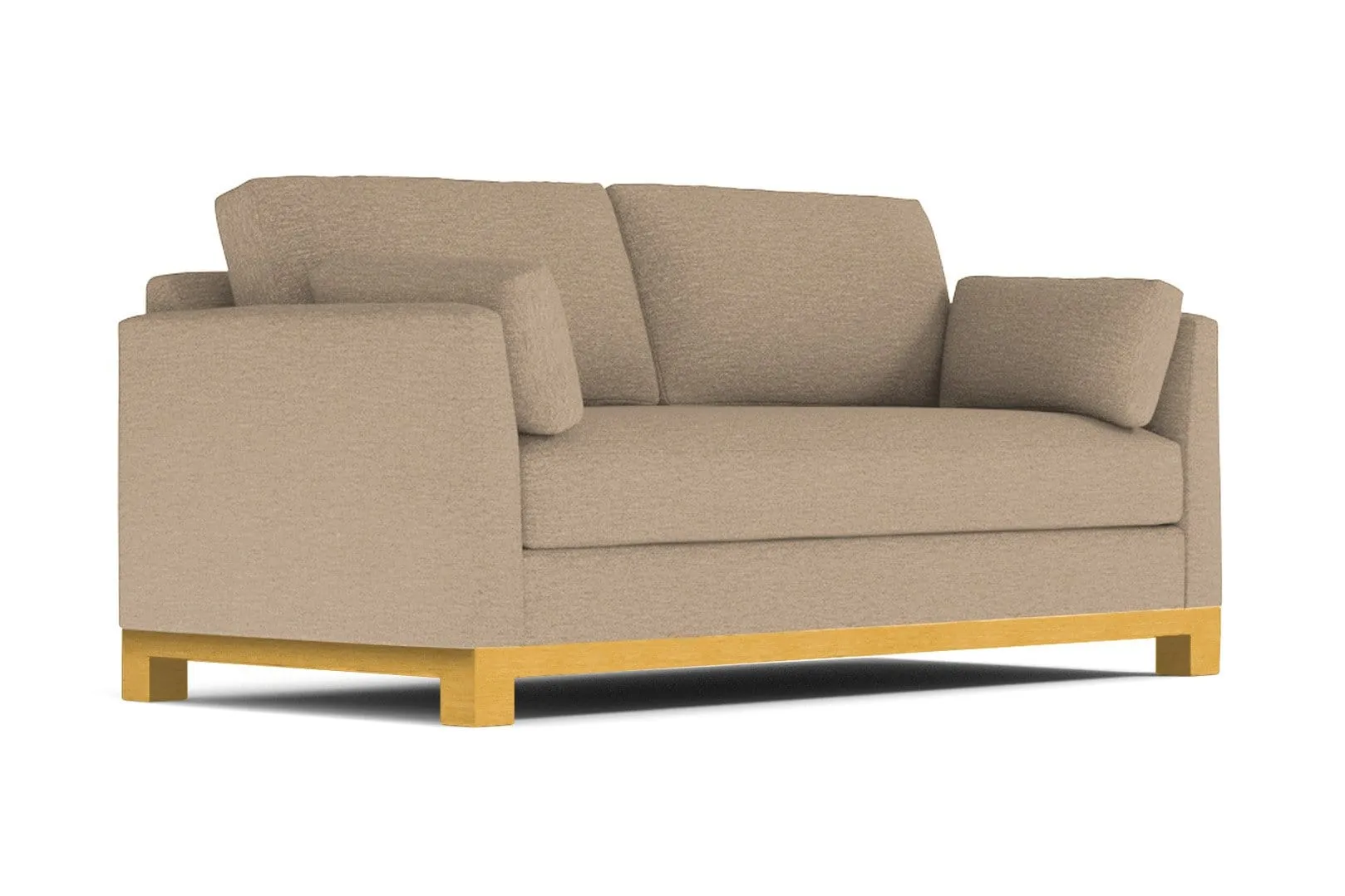 Avalon Queen Size Sleeper Sofa Bed :: Leg Finish: Natural / Sleeper Option: Memory Foam Mattress