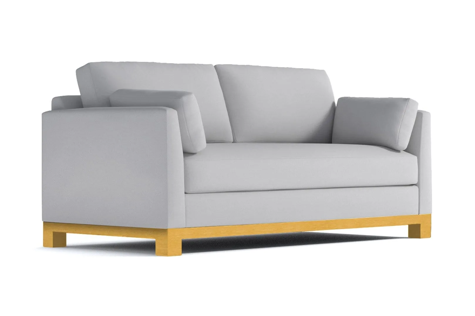 Avalon Queen Size Sleeper Sofa Bed :: Leg Finish: Natural / Sleeper Option: Memory Foam Mattress