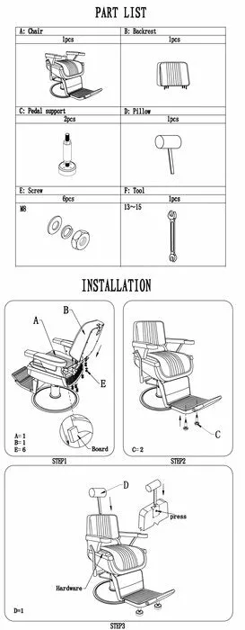 Berkeley Lincoln Barber Chair