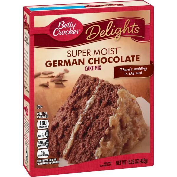 Betty Crocker Super Moist Delights German Chocolate Cake Mix 15.25oz