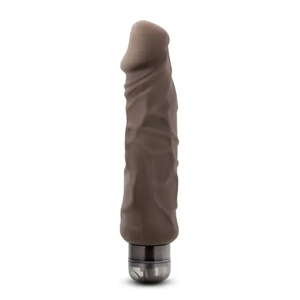 Blush Au Naturel Home Wrecker 9.5 in. Dual Density Vibrating Dildo Brown