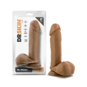 Blush Dr. Skin Dr. William 8 in. Dildo with Balls Tan