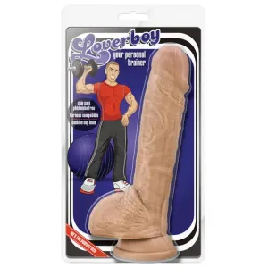 Blush Loverboy Your Personal Trainer Realistic 9 in. Dildo with Balls & Suction Cup Tan