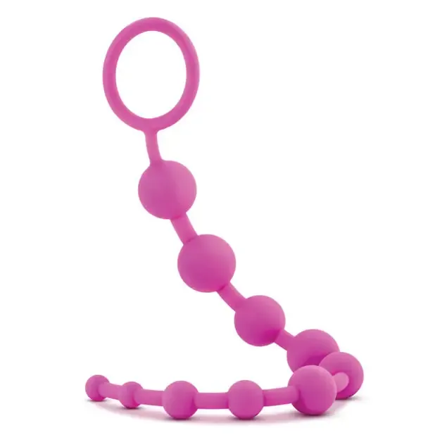 Blush Luxe Silicone 10 Beads for Anal Play