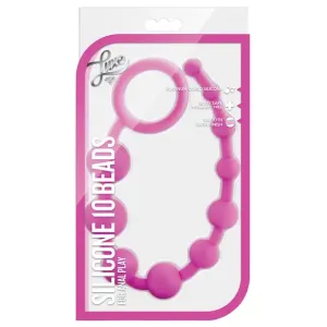 Blush Luxe Silicone 10 Beads for Anal Play