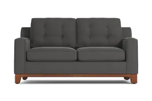 Brentwood Apartment Size Sleeper Sofa Bed :: Leg Finish: Pecan / Sleeper Option: Memory Foam Mattress