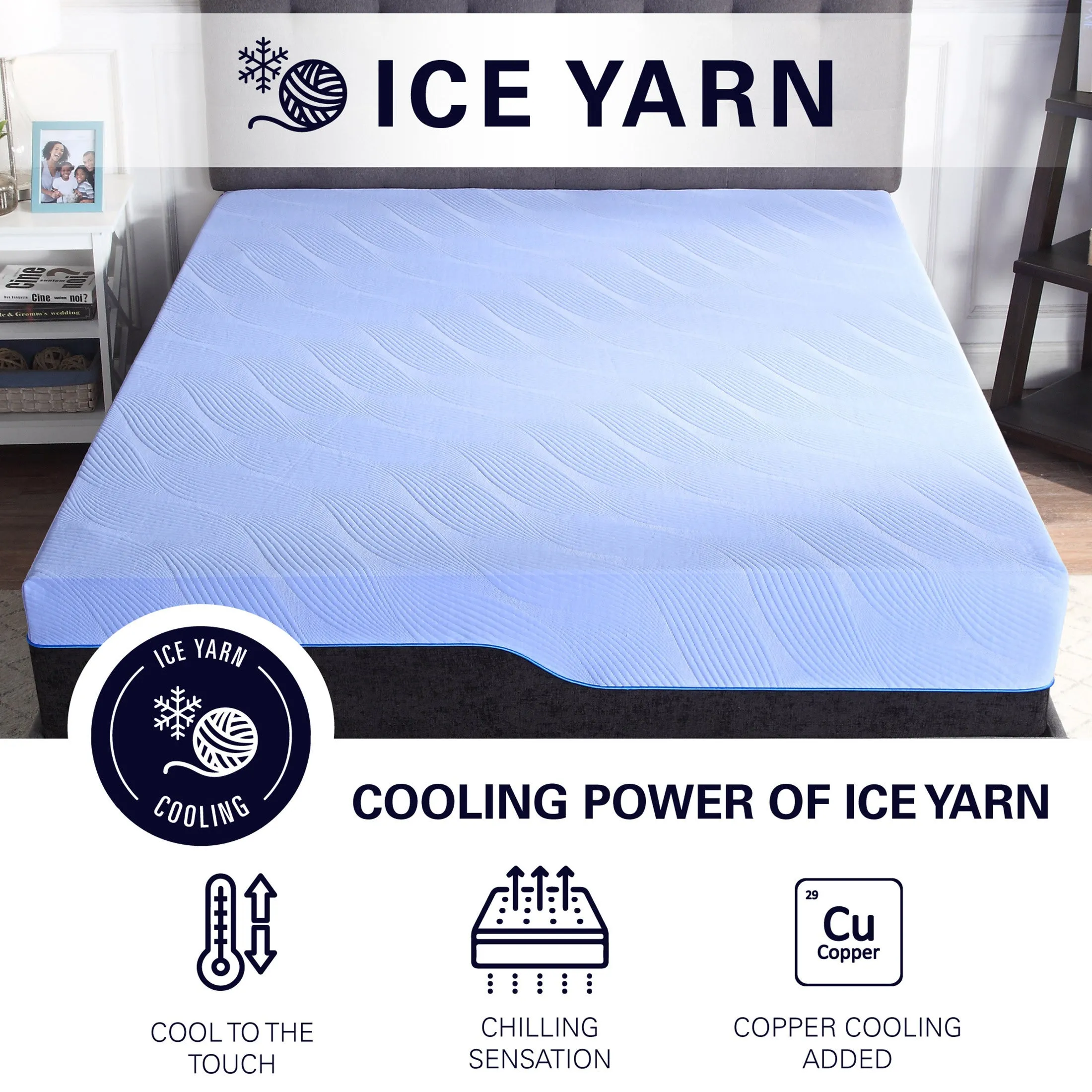 Bridgevine Home 12 inch Refresh Hybrid Cooling GelCare Memory Foam and Coil Adult Mattress, Full Size