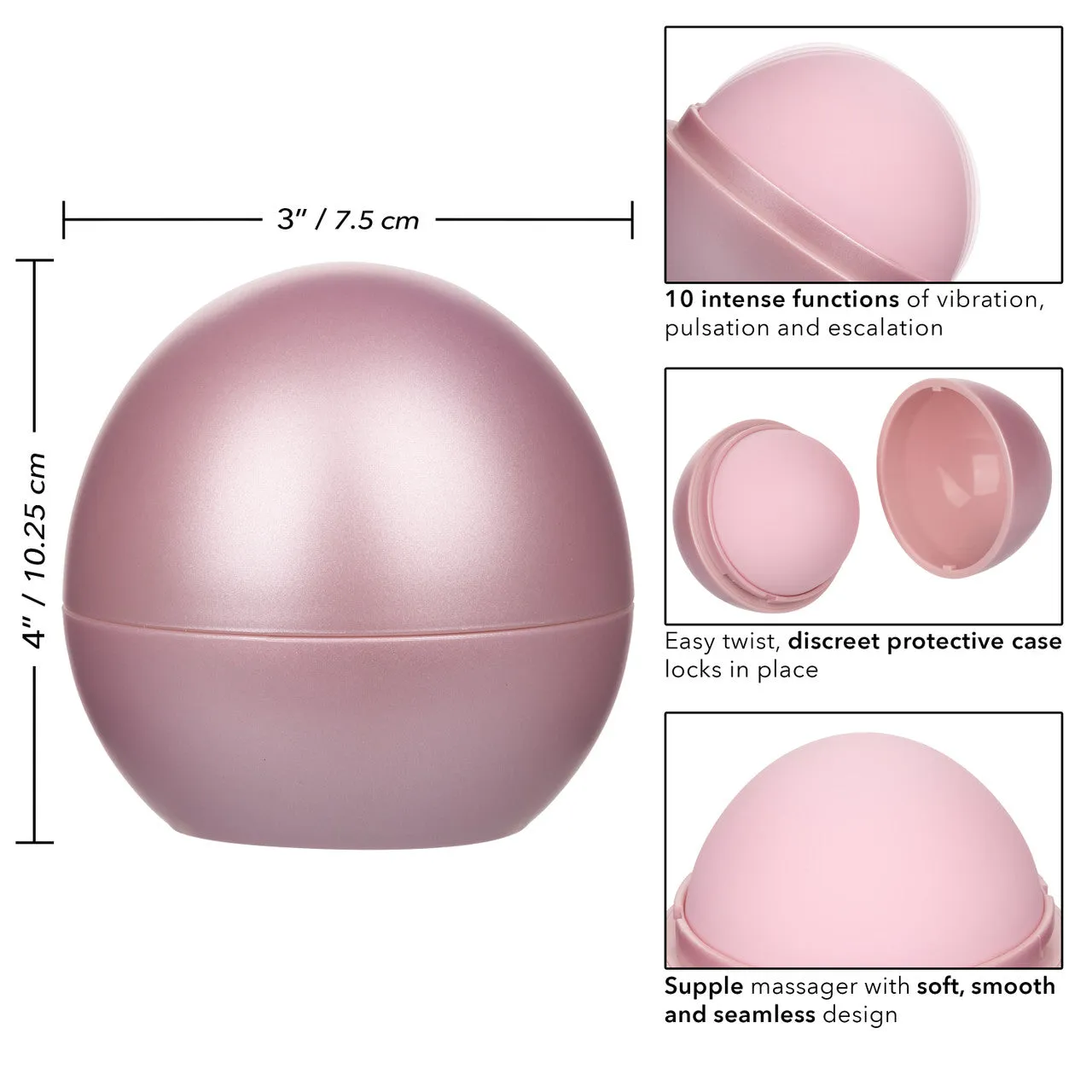 CalExotics Opal Smooth Silicone Rechargeable Massager