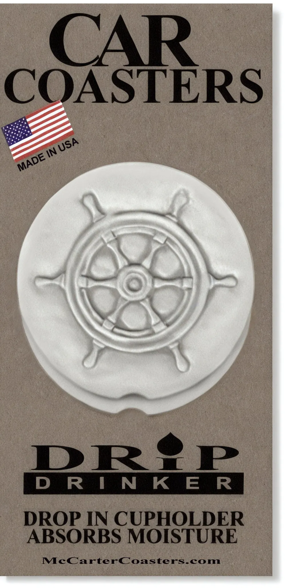 Captain's Wheel Car Coasters