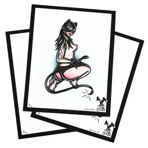 Cat Lady Pinup Print