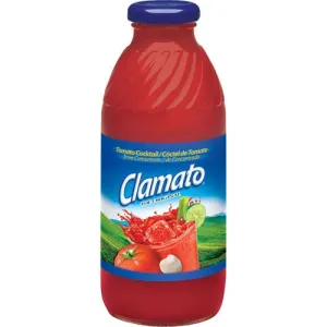 Clamato Cocktail Glass Bottle 16oz