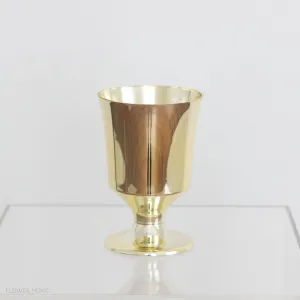 Classic Gold Plastic Footed Cup