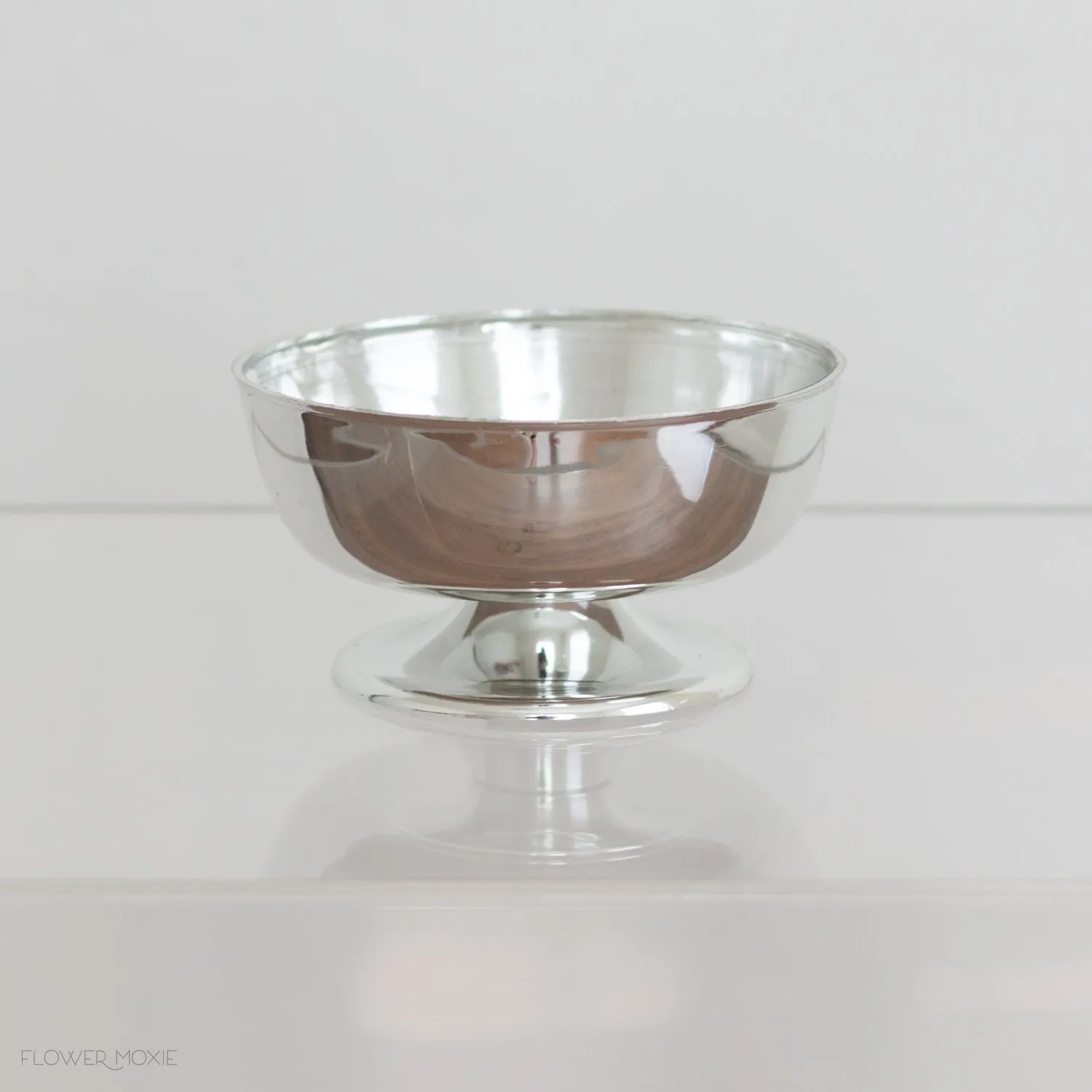 Classic Silver Mini Plastic Chalice Compote