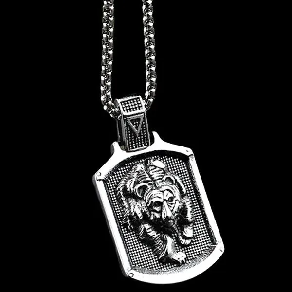 Classy Men Bear Pendant Necklace