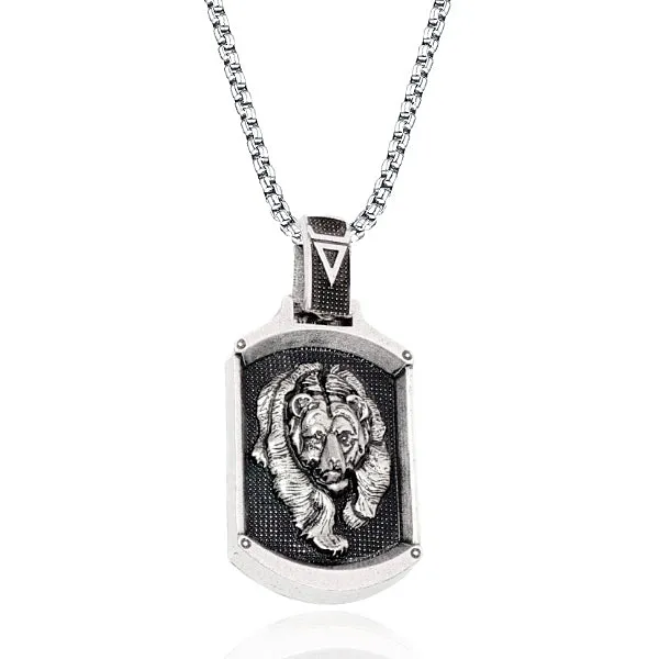 Classy Men Bear Pendant Necklace