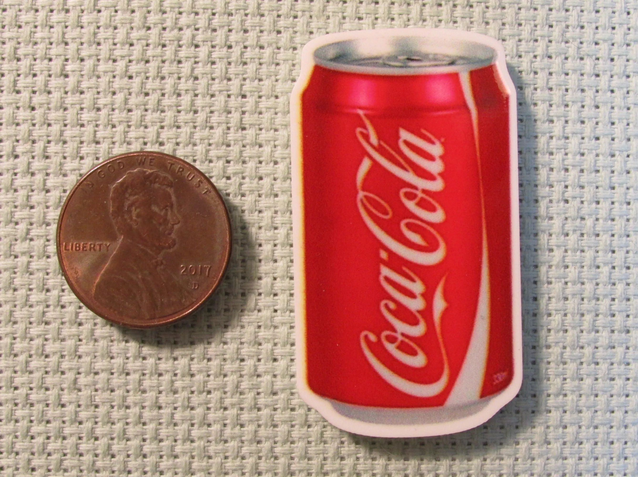 Coca Cola Can Needle Minder, Cover Minder, Magnet