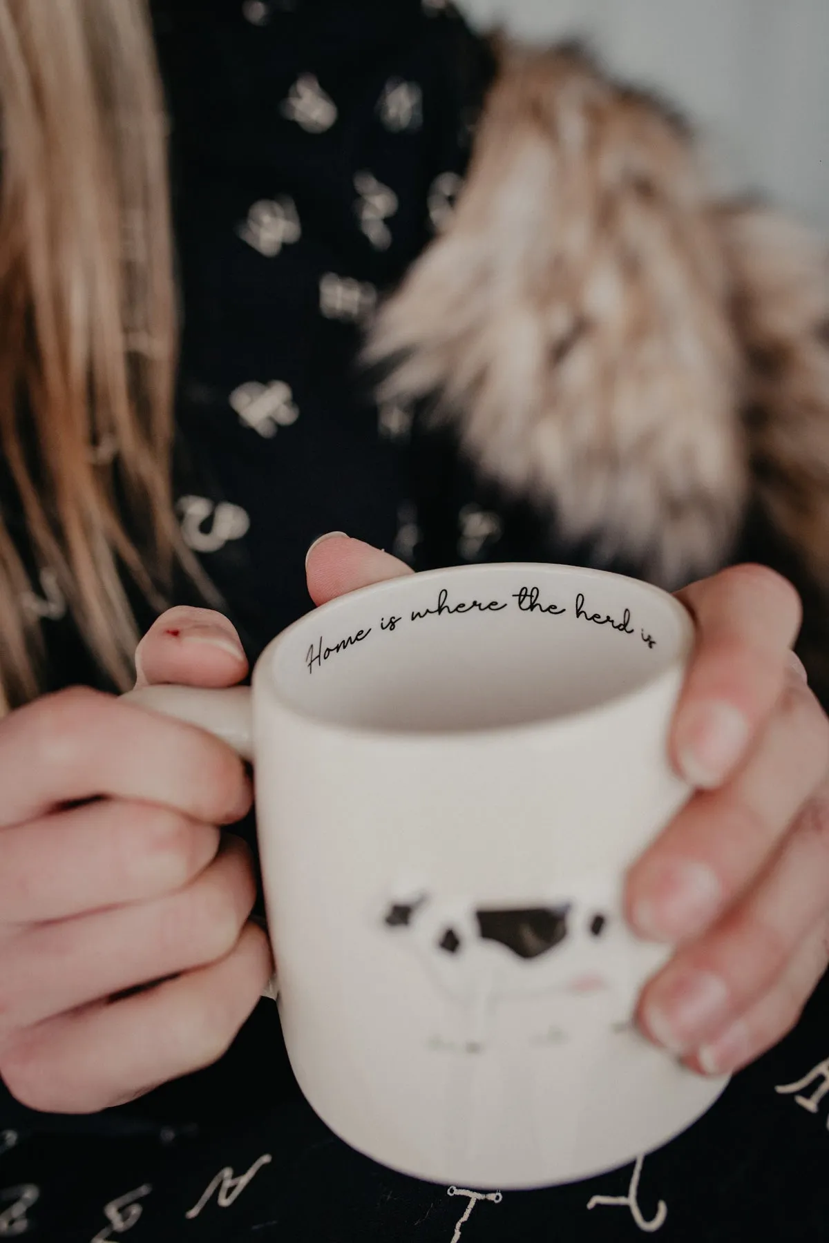 Cow Stoneware Mug