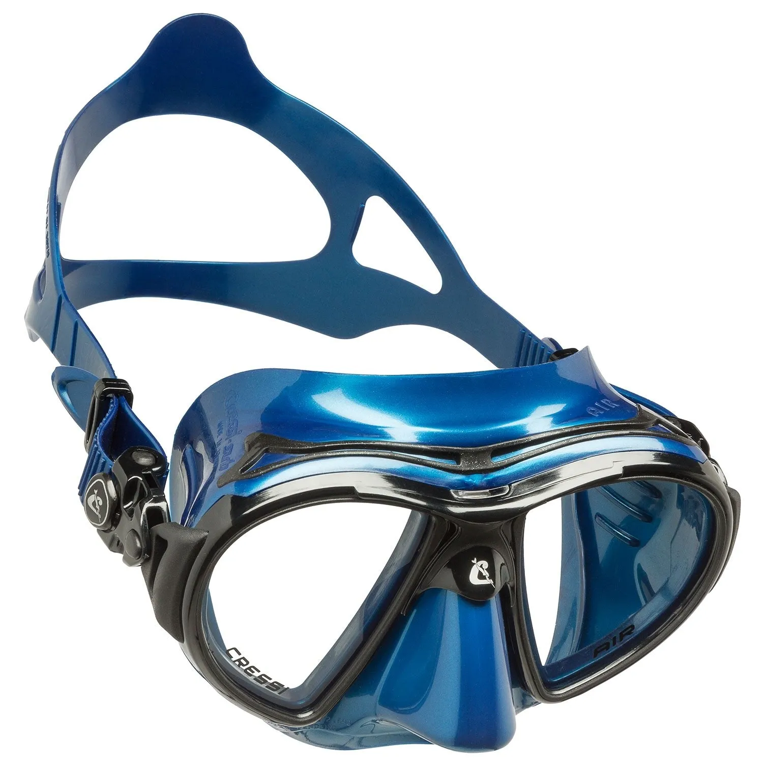 Cressi Air Black Scuba Mask-Black / Blue Nery