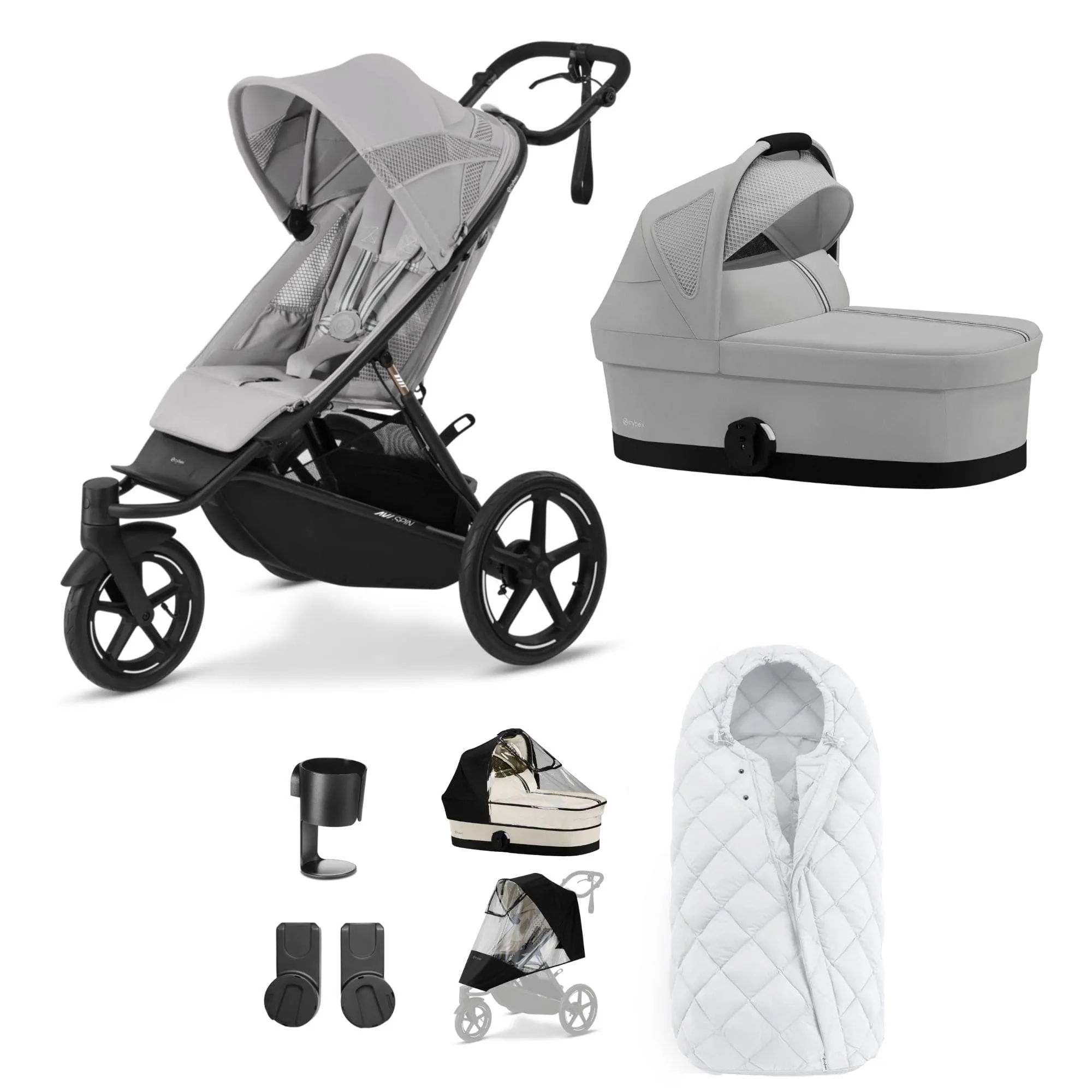 Cybex Avi Spin Essential Kit - Fog Grey