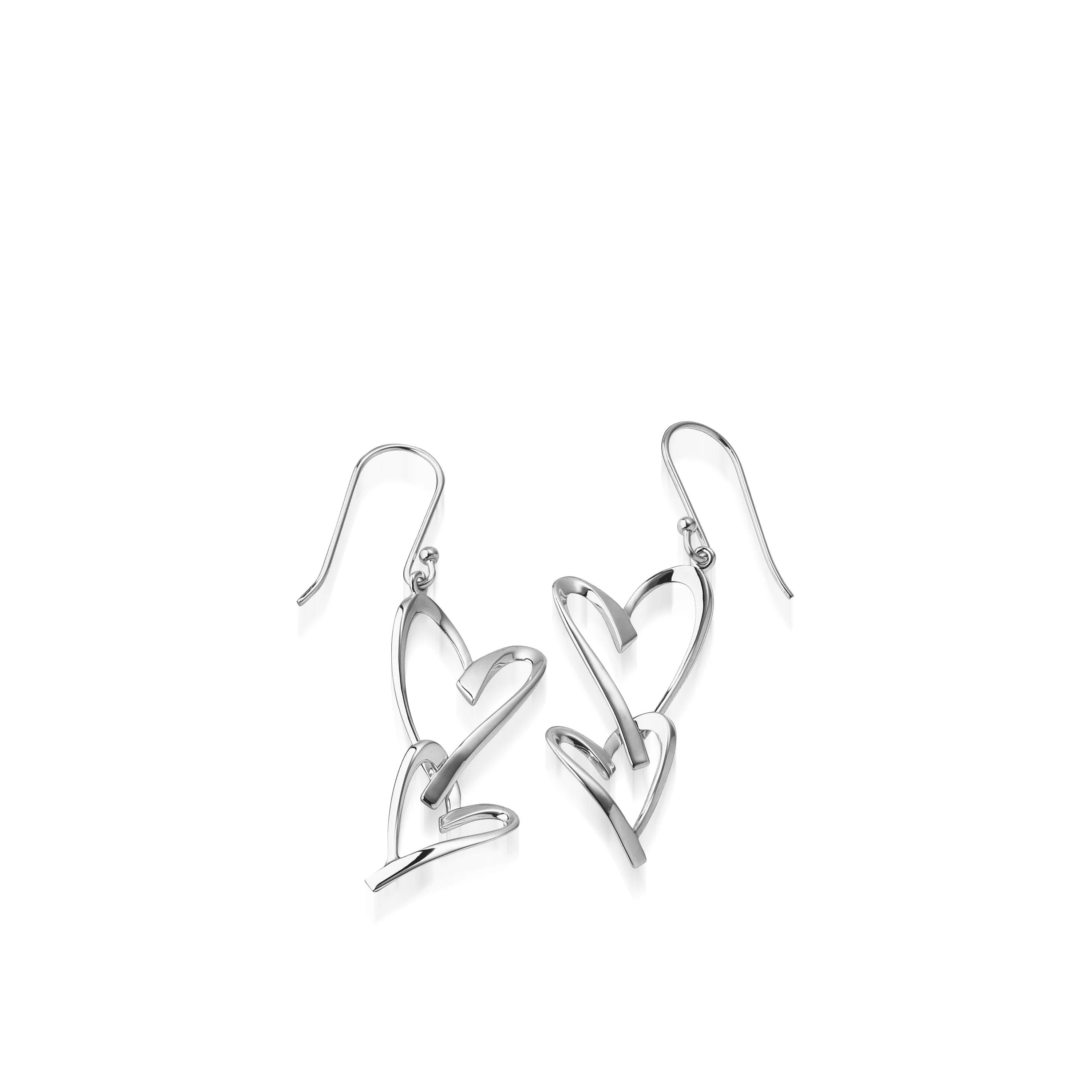 Devotion Heart Dangle Earrings