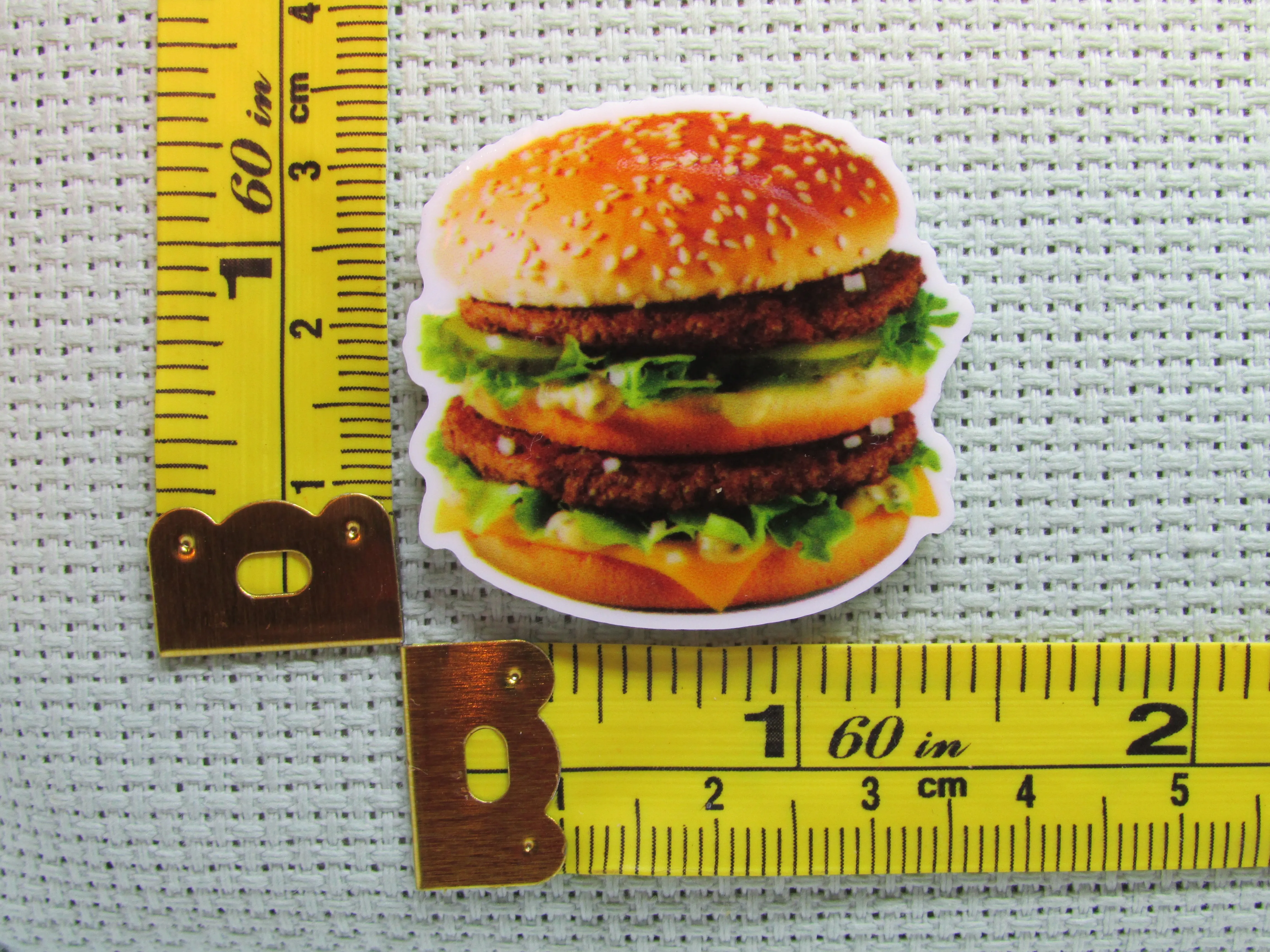 Double Cheeseburger Needle Minder, Cover Minder, Magnet LAST ONE!