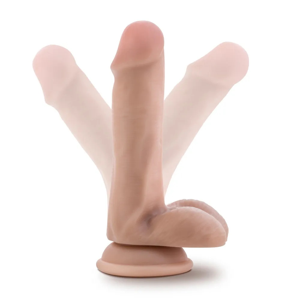 Dr. Skin By Blush® | Dr. Jeffrey 6.5 Inch Long Dildo with Suction Cup & Balls Beige