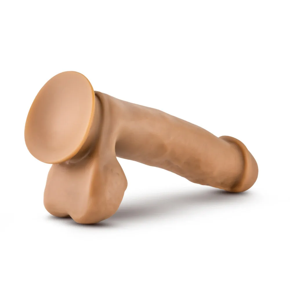 Dr. Skin By Blush® | Dr. Mark 7 Inch Long Dildo with Suction Cup & Balls Tan