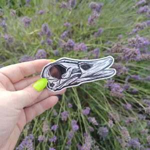 Duck skull sticker