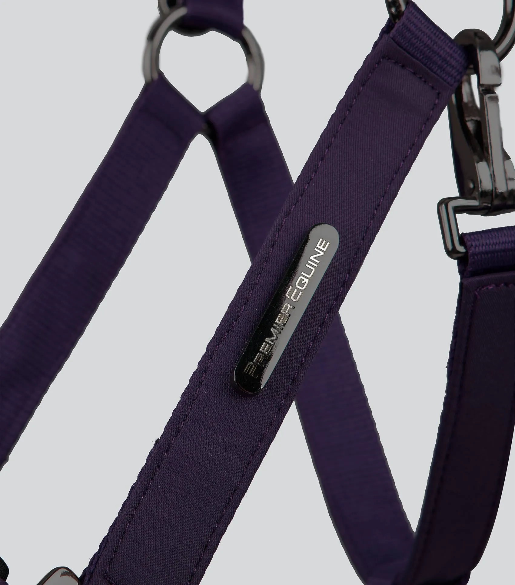 Duco Padded Head Collar with Lead Rope Grape